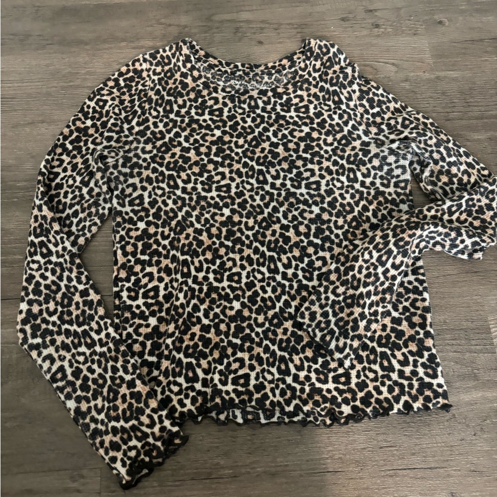Trendy leopard print top